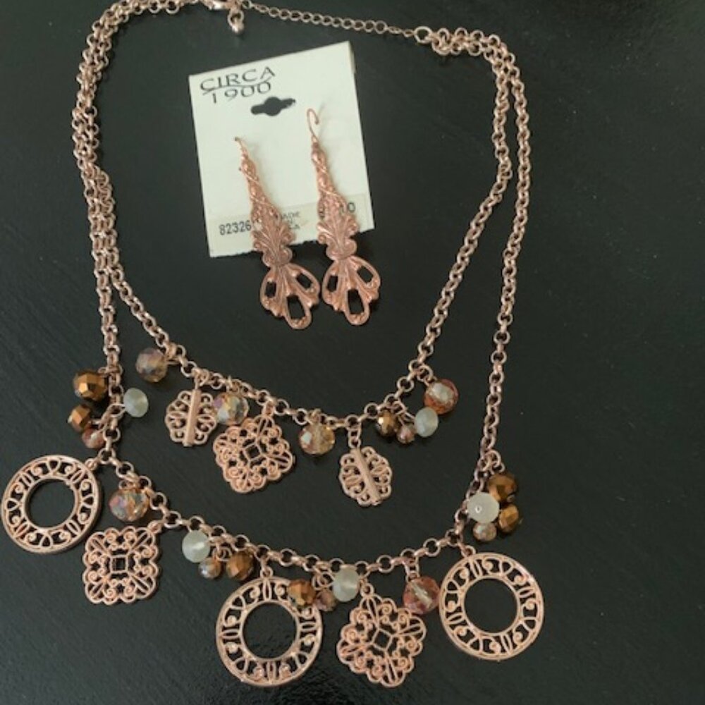 NWT- Rose Gold Jewelry Set!